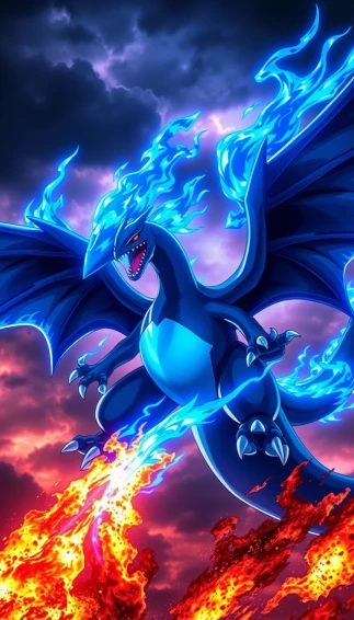 Pokemon Mega Charizard X Wallpaper