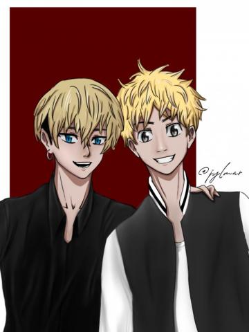 Chifuyu And Takemichi Best Partners My First Fanart For This