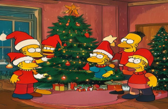Simpsons Christmas Wallpaper