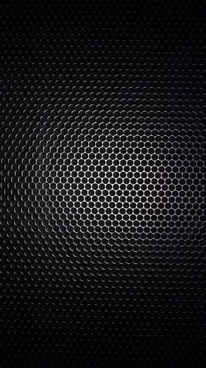Galaxy S4 Wallpaper With Black Metal Grid Design In