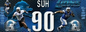 Ndamukong Suh Detroit Lions Heavy Metal Wallpaper Photo