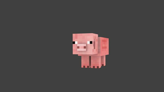Simple Minecraft Pig Wallpaper By Thepokedfluff