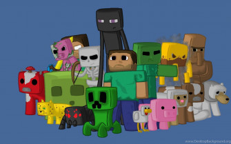 Funny Minecraft Background Wallpaper