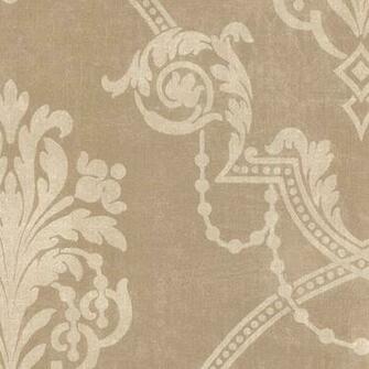 Large Scale Damask In Taupe And Beige Sd25677 Traditional Wallpaper