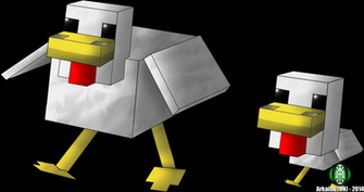Minecraft Chicken By Thelegendaryarkaius