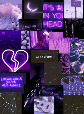 Dark Purple HD Aesthetic Wallpaper