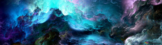 Purple And Blue Abstract Clouds Wallpaper