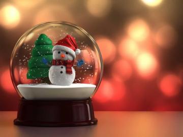Christmas Snow Globe Wallpaper Teahub Io