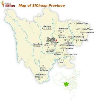 Image Chengdu City China Map
