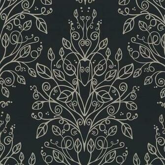 Buy Graham And Brown Sophia Wallpaper Charcoal Black Silver