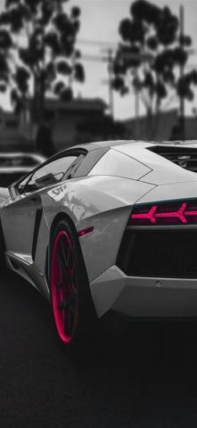 The Lamborghini Aventador Sportscar Dark Wallpaper