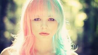 Wallpaper Blonde Paint Wig Face