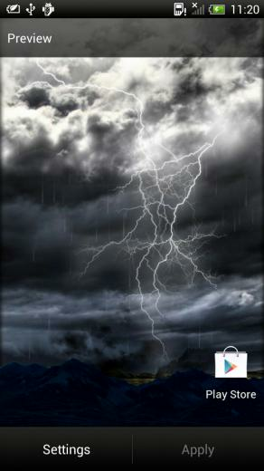 Thunderstorm Live Wallpaper For Android