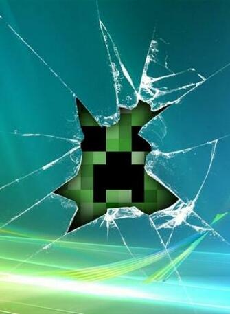 Cropped Wallpaper For Gt Minecraft Diamond Creeper