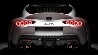Wallpaper Id Toyota Supra Sportscar White Rear