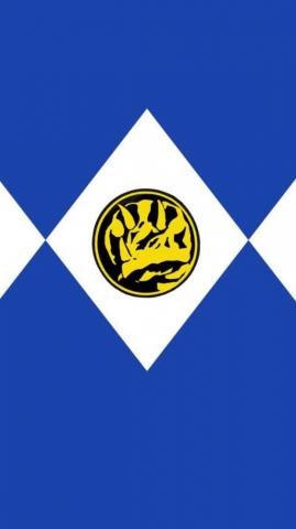 Blue Power Ranger Logo HD Wallpaper