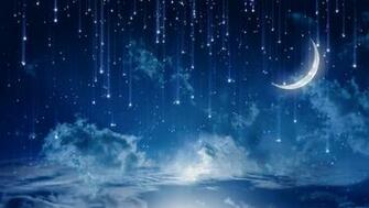 Wallpaper Moon Stars Sky HD Desktop