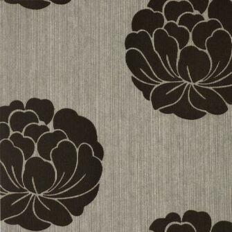 Retro Velvet Flocked Wallpaper Dining Room