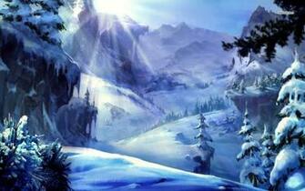 Snowy Mountains Wallpaper Artistic