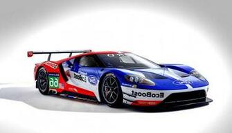 Ford Gt Le Mans Race Car Front Wallpaper