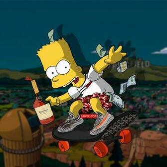 Bape Bart Simpson Wallpaper At Wallpaperbro