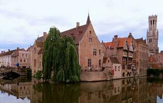Wallpaper The Evening Belgium Bruges Brugge Image For