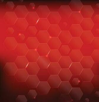 Rich Red Hexagon Pattern Background Vector