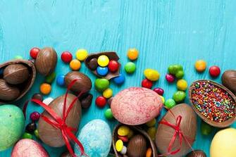 Desktop Wallpaper Easter Egg Chocolate Candy Food Holidays Colored