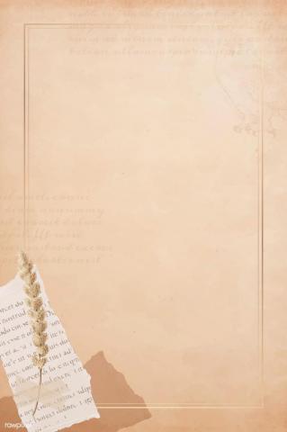Ripped Newspaper And Flower Stem On Old Brown Paper Banner Vector