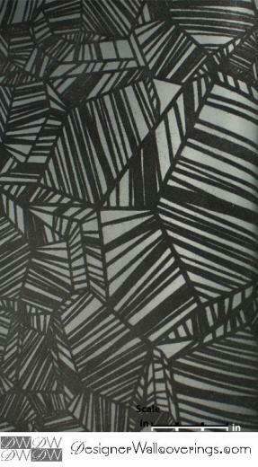 Flock Walls Ginstitute Contemporary Geometric Velour Wallpaper