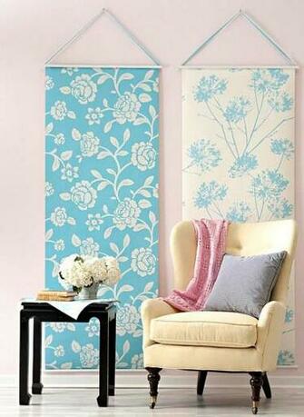 Use Wallpaper Rolls For Unique And Inexpensive Art I Love This