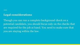 Background Investigation Arrest Record Check Of A