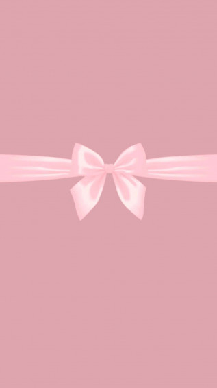 Pink Satin Bow Aesthetic Wallpaper