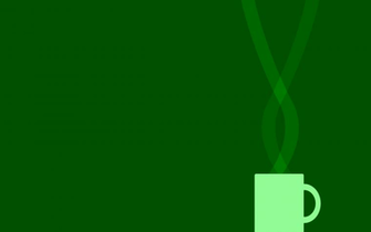Flat Vector Mug Wallpaper Green By Charlie Henson