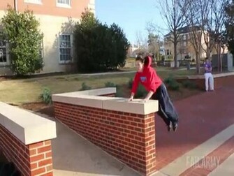 Funny Parkour Fails Background Wallpaper