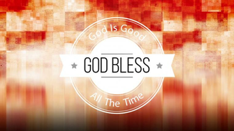 God Bless Vintage Badge Text Background Motion
