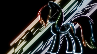 Rainbow Dash Neon Wallpaper By Likemike213