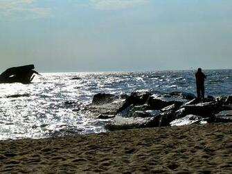 Sur La Plage Sunset Cape May Ne Wallpaper