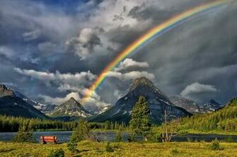 Beautiful Sceneries Rainbow Wallpaper Full HD
