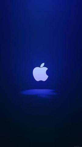 Blue Apple Logo Wallpaper Background Beautiful Best Available
