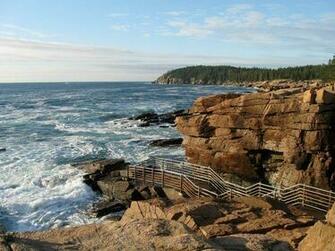 Acadia National Park Thunder Hole Photo Wallpaper