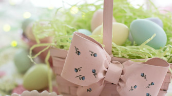 Wallpaper Eggs Basket Easter Tablet Laptop