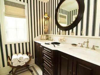 Striped Bathroom Wallpaper Grasscloth