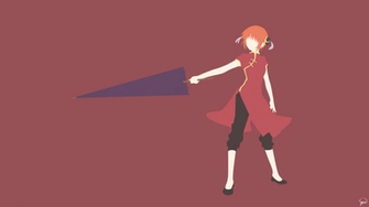 Kagura Gintama Minimalist Wallpaper By Greenmapple17