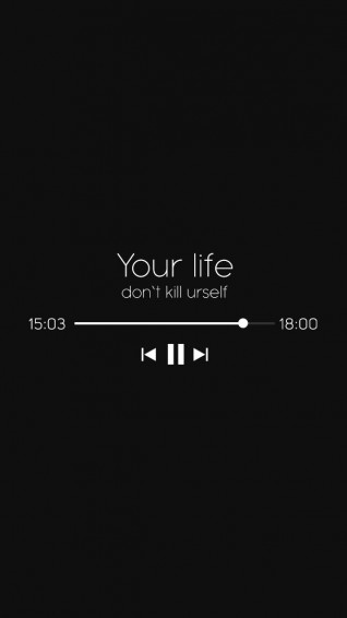 Your Life Music iPhone Wallpaper Quote