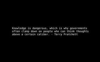 Quotes Terry Pratchett Knowledge Wallpaper