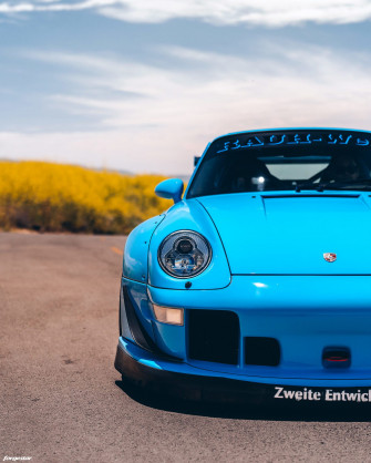 Riviera Blue Rwb Porsche Forgestar M14 Flowformed Wheels