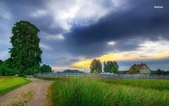 Countryside Road Wallpaper Nature