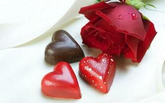 Chocolate Hearts On Valentine S Day February Wallpaper