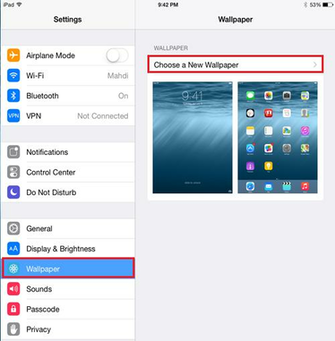 App And Go To Wallpaper Select Choose A New